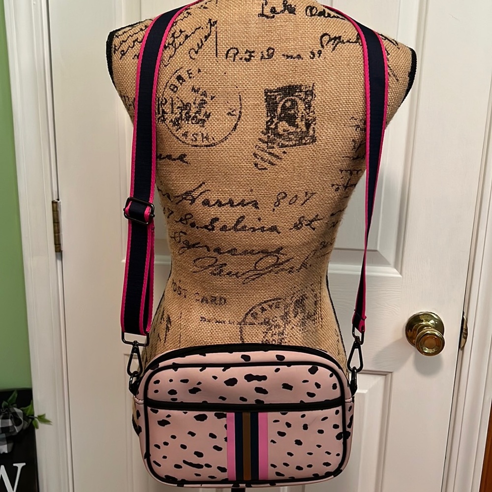 NWOT Leopard Neoprene Crossbody